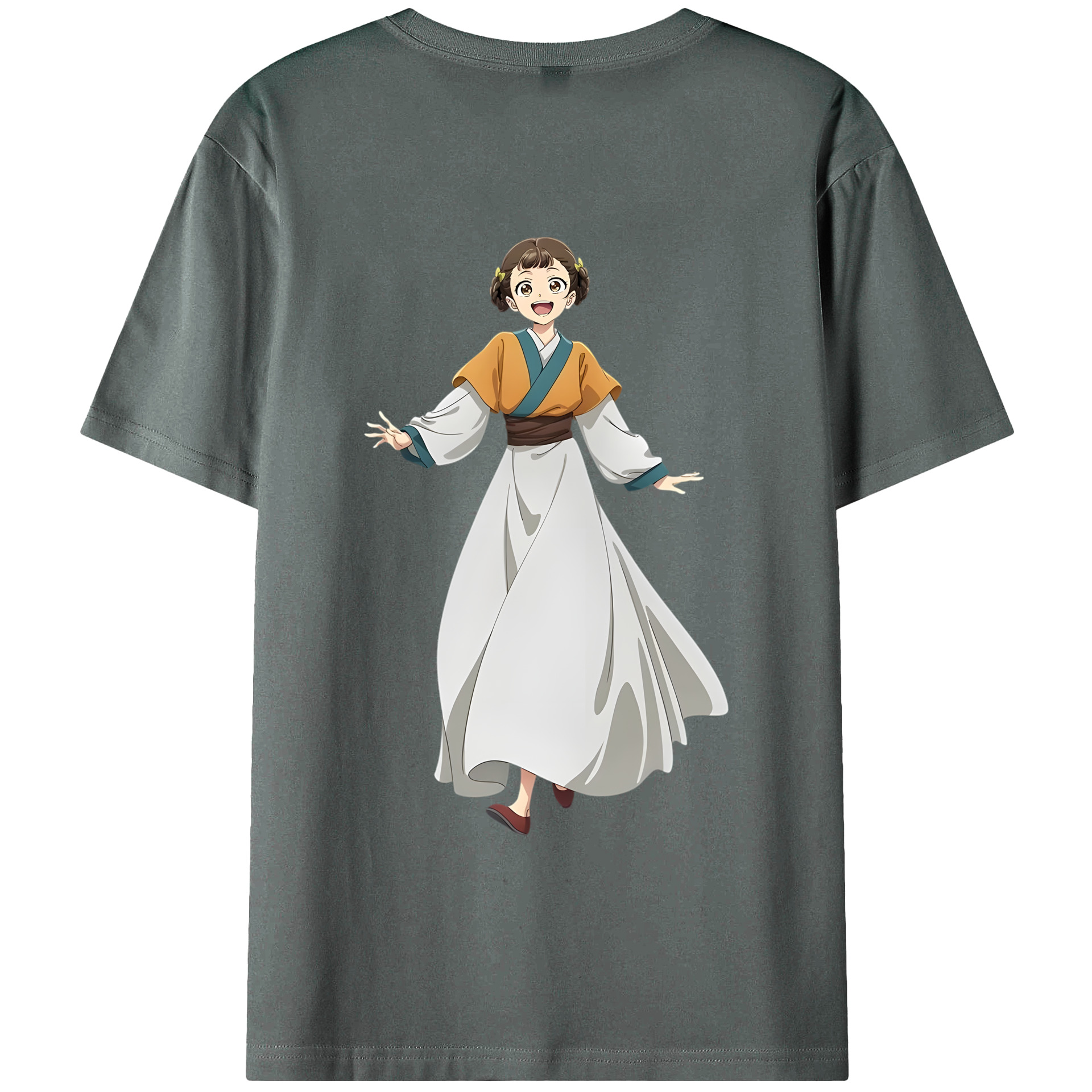 （画像用） 薬屋のひとりごと The Apothecary Diaries 綿100％ メンズ半袖Tシャツ（バックプリント） 通気性